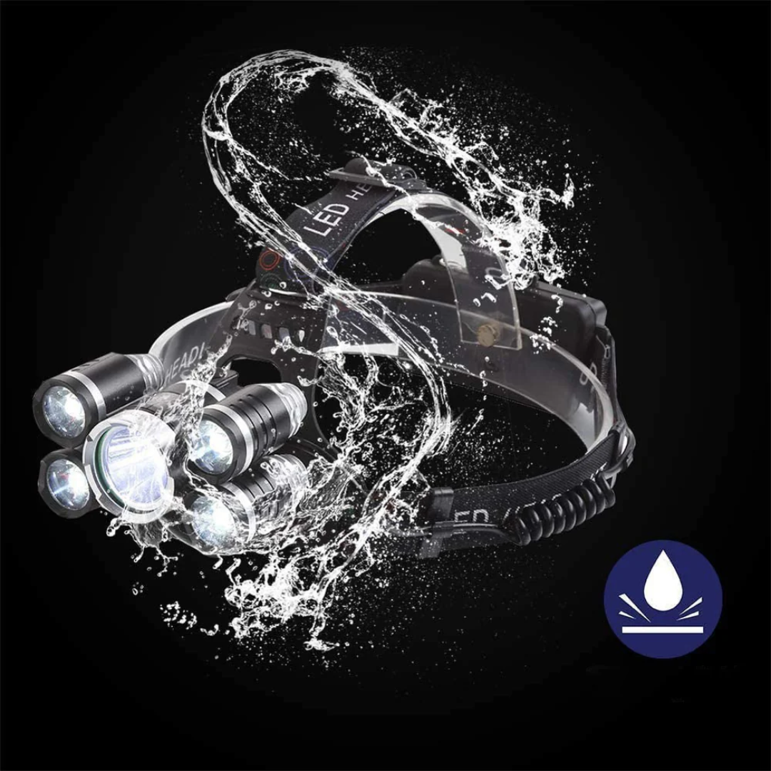 Brighter LED Headlamp - Rechargeable - Waterproof