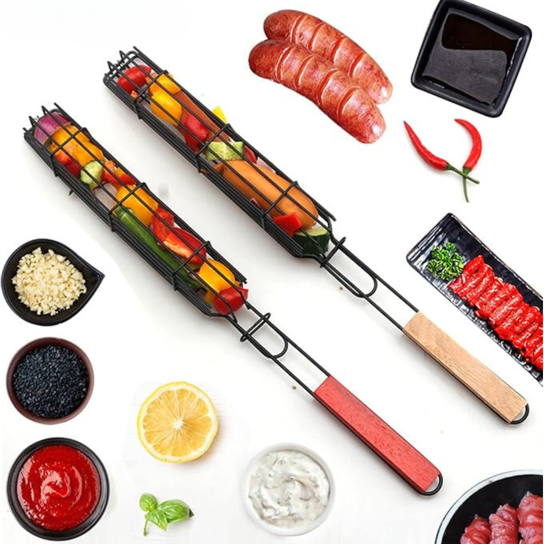 BBQ Grill Basket - Kebab skewer - Vegetable skewer