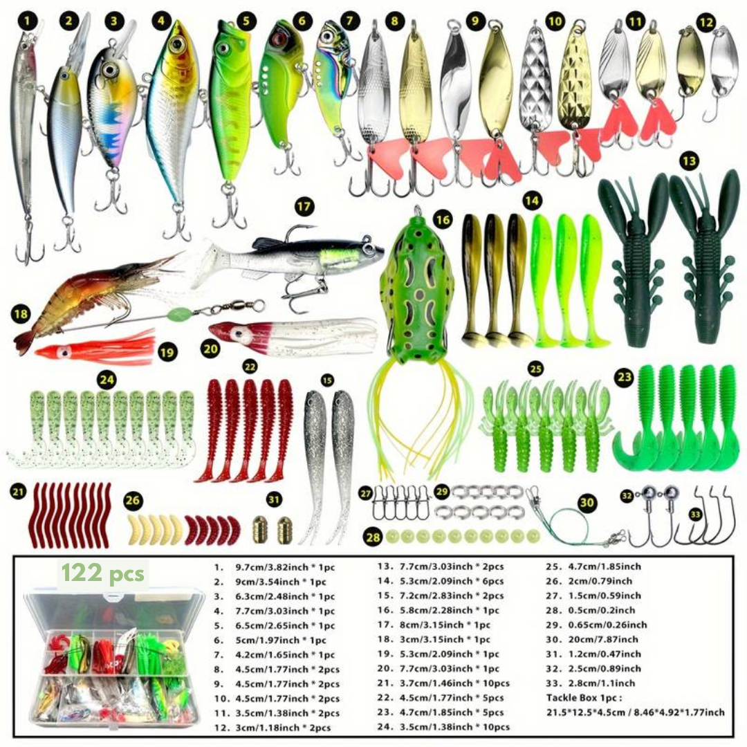 Bait Set - 122 Piece