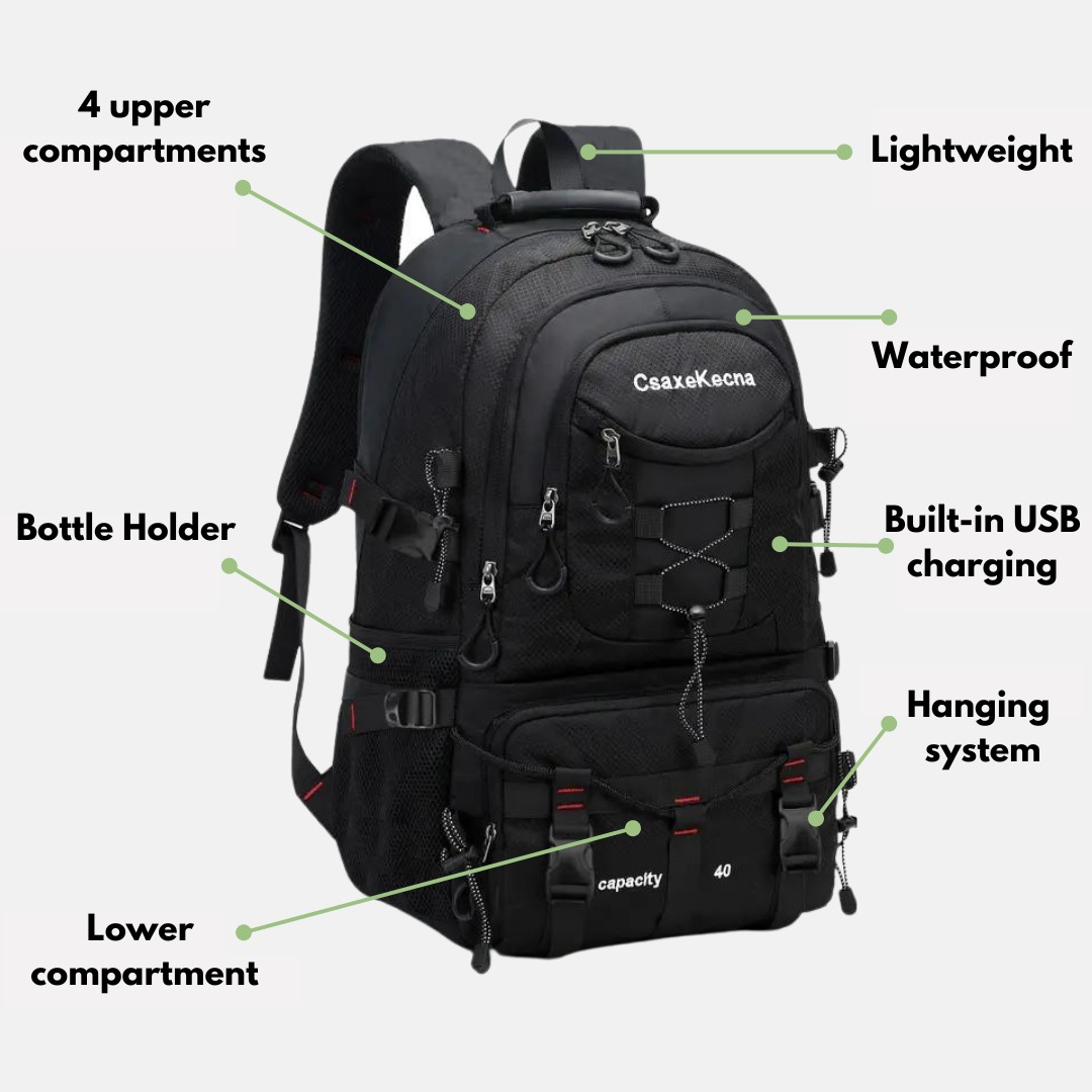 BeyondPeaks - 40L Backpack - USB Port