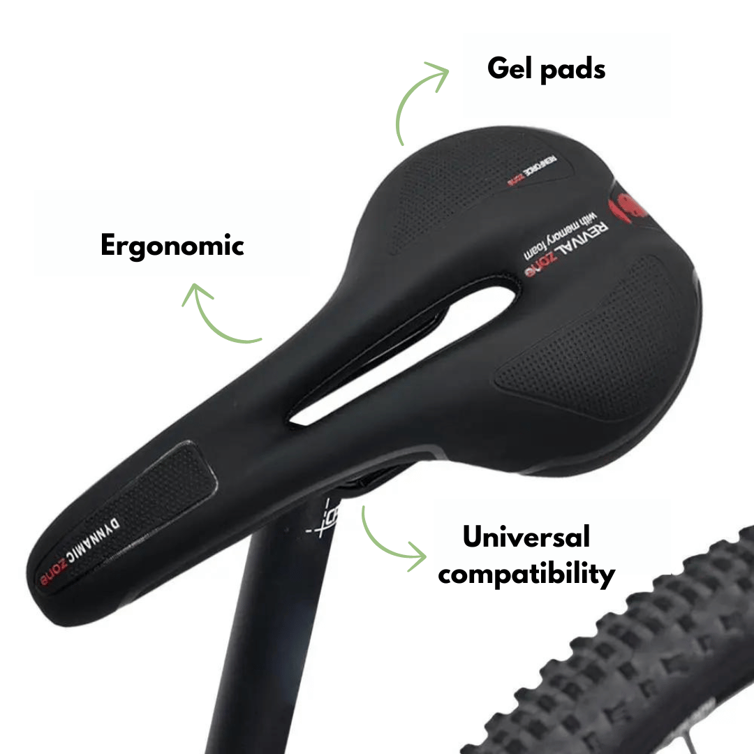 BeyondPeaks Ergonomic Bike Saddle - Road Bikes & Mountain Bikes