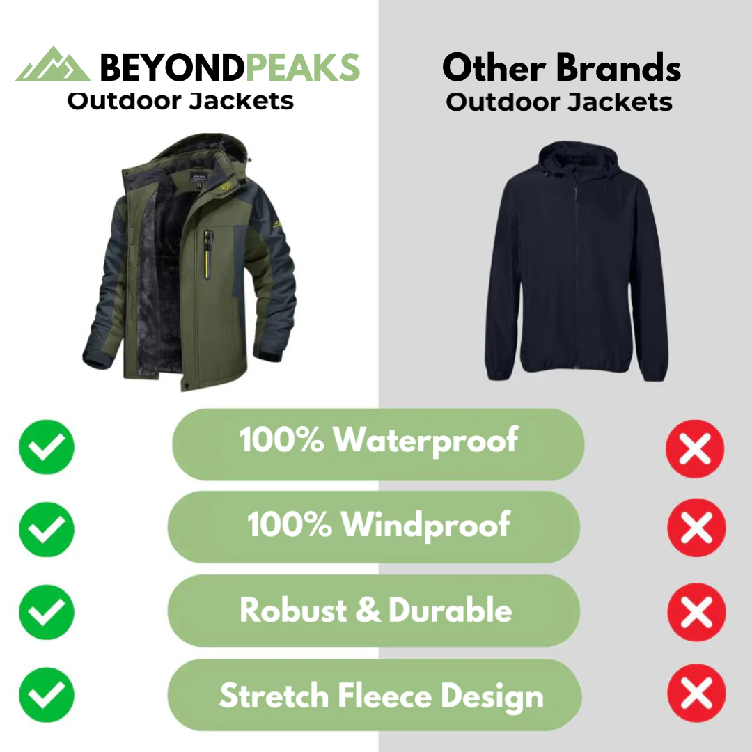 BeyondPeaks - Lined Outdoor Jacket - Windproof and Waterproof