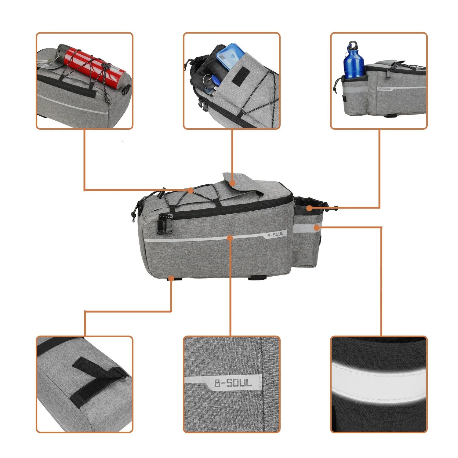 Bicycle Cooler Bag for Rear Rack - Waterproof