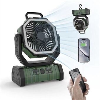 Camping Fan - 3-in-1 - LED - USB