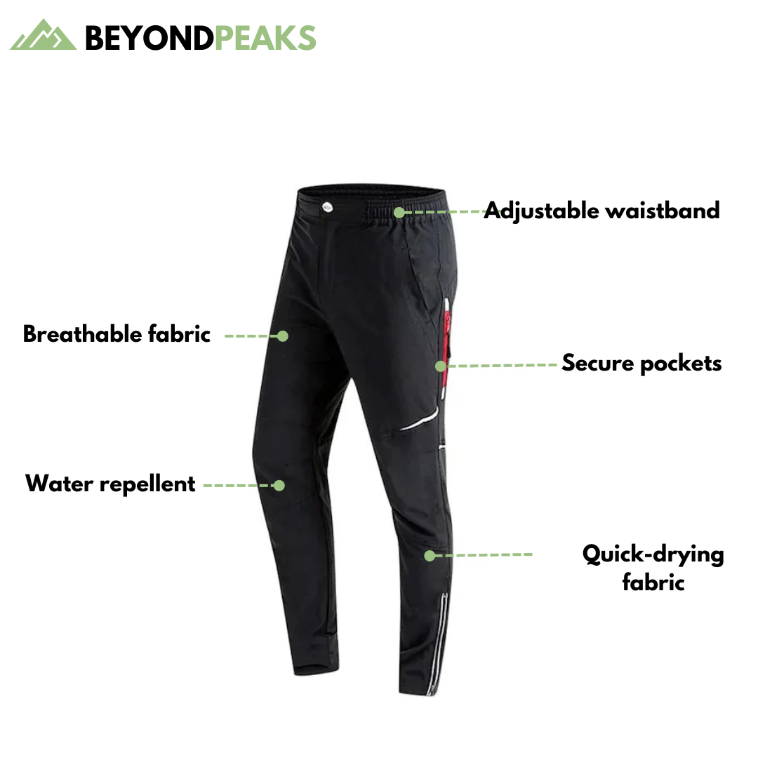 Comfortable Cycling Pants - Elastic & Windproof