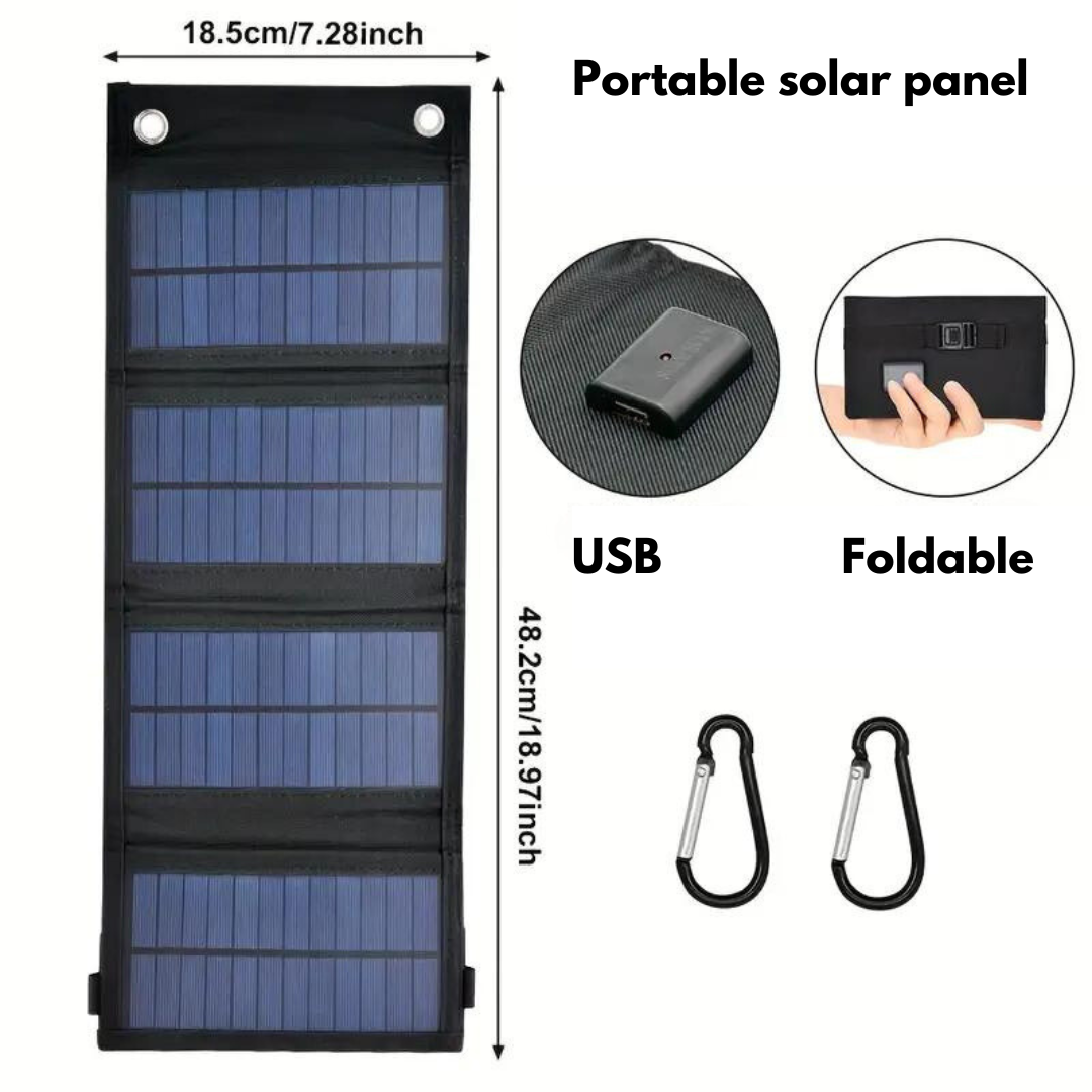 Foldable Solar Panel - 1 USB Port