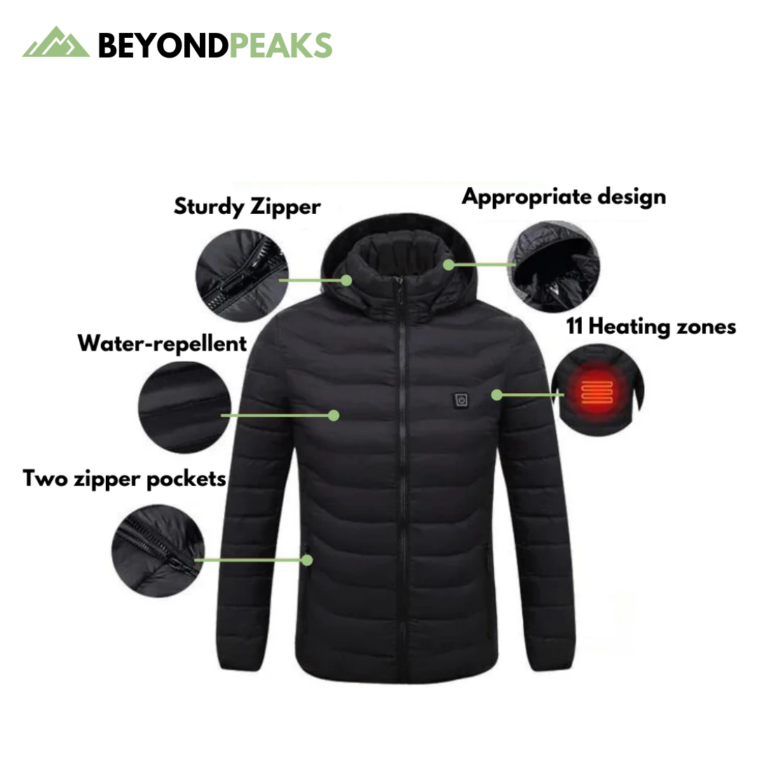 Heated Jacket - 11 Areas - Winter Coat