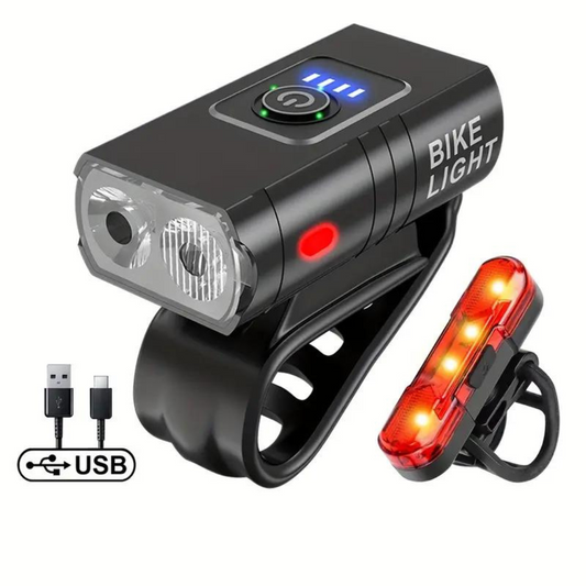 LED Bicycle Light - 1000 & 500 Lumens - USB Rechargeable