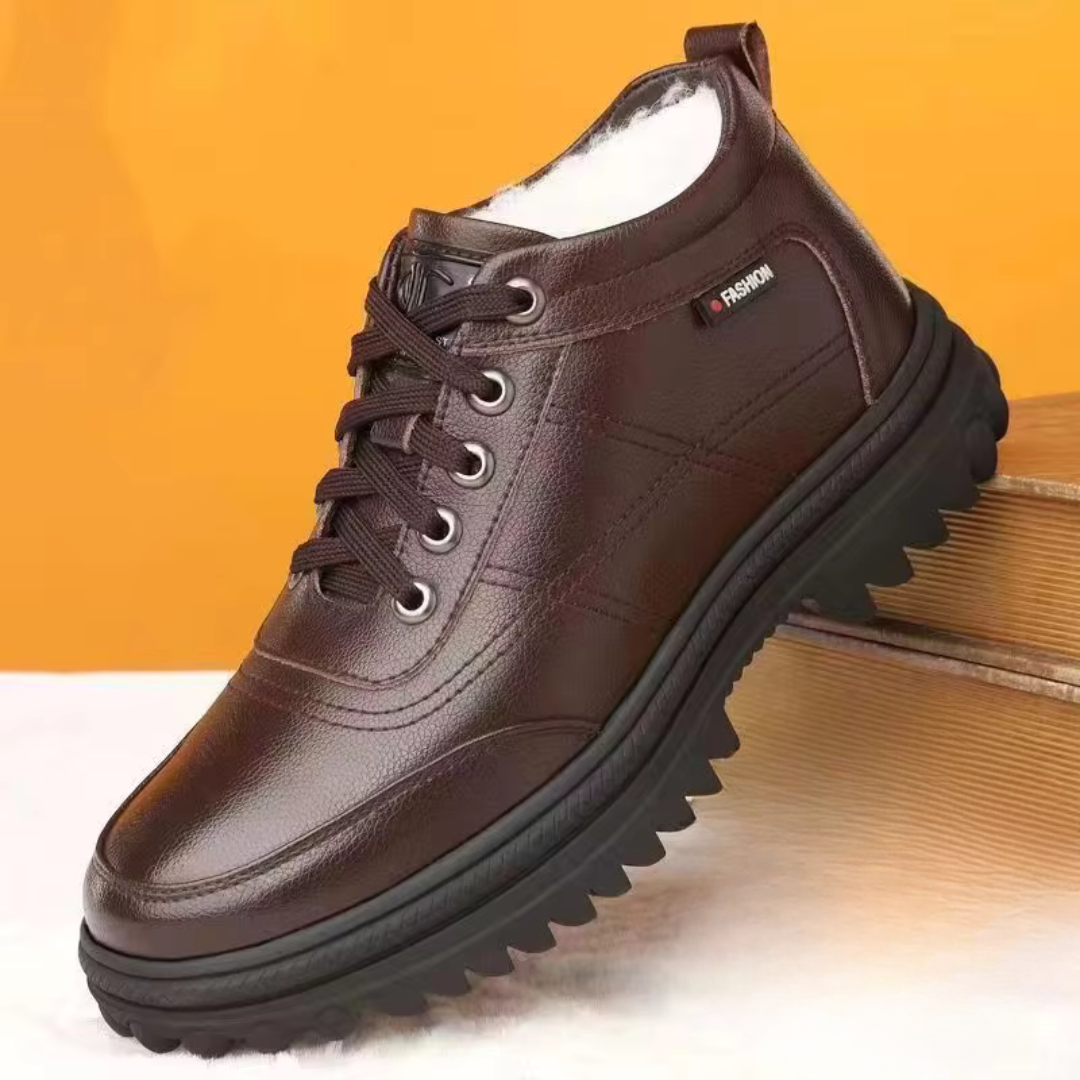 Men's Lined Boots - Winter Shoes - Waterproof