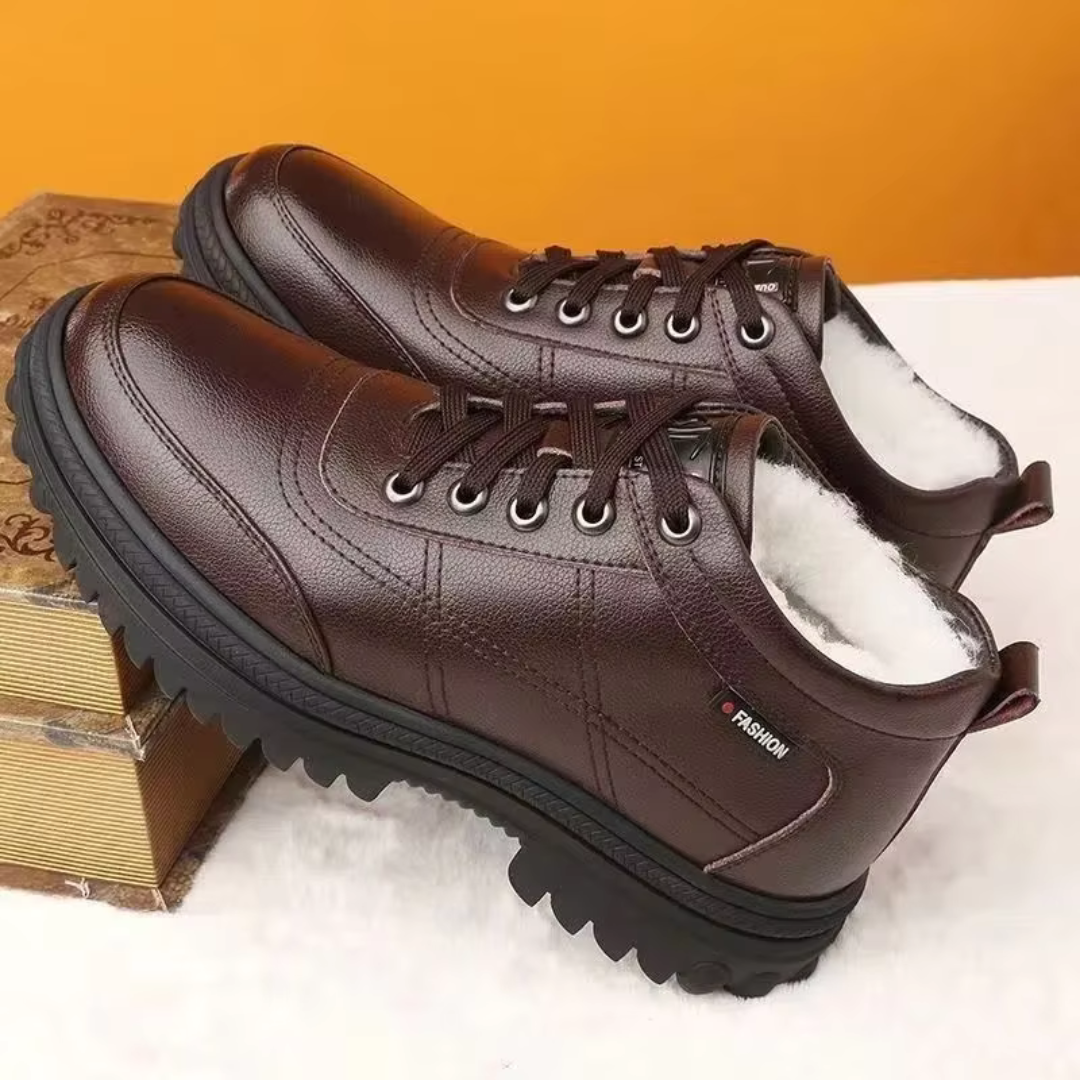 Men's Lined Boots - Winter Shoes - Waterproof