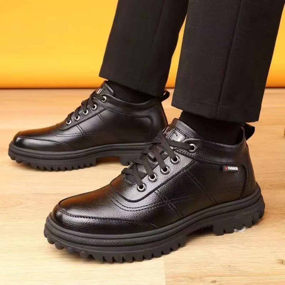 Men's Lined Boots - Winter Shoes - Waterproof