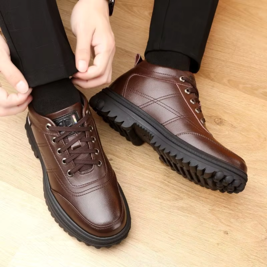 Men's Lined Boots - Winter Shoes - Waterproof