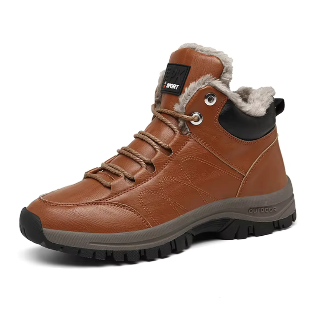 Men's Lined Winter Shoes - Waterproof - Ankle Boots