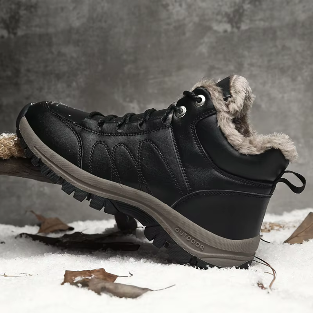 Men's Lined Winter Shoes - Waterproof - Ankle Boots