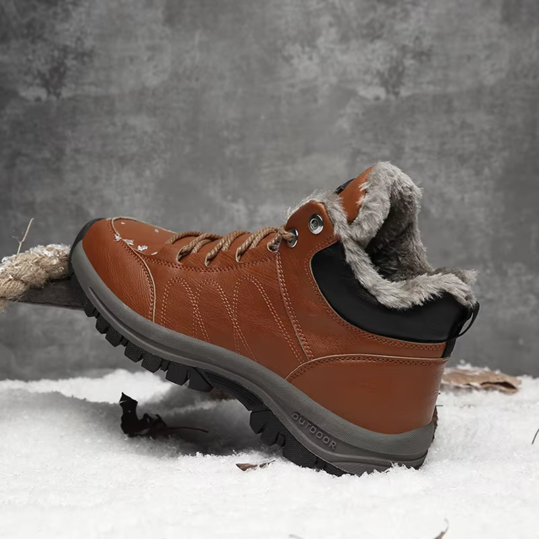 Men's Lined Winter Shoes - Waterproof - Ankle Boots