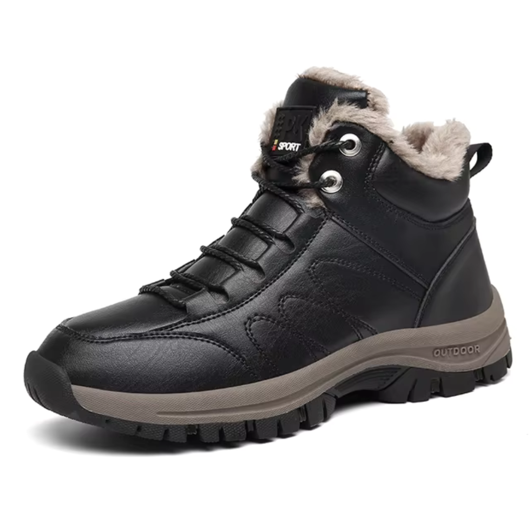 Men's Lined Winter Shoes - Waterproof - Ankle Boots