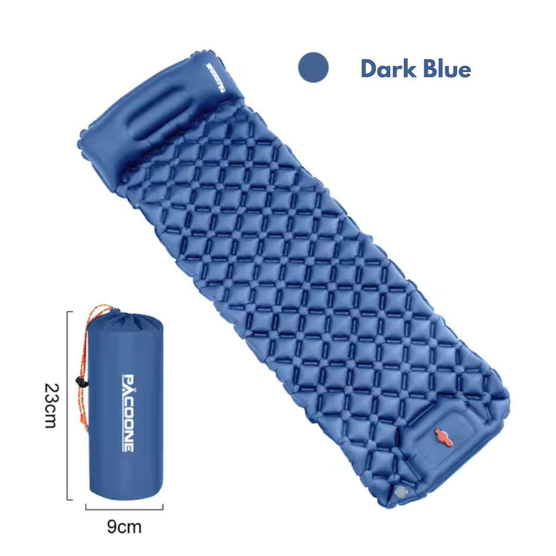 Outdoor Nylon Sleeping Mat - Camping - Built-in Pump