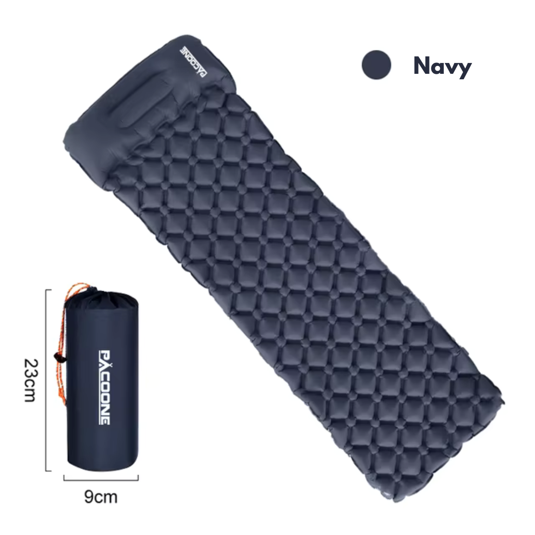 Outdoor Nylon Sleeping Mat - Camping - Built-in Pump