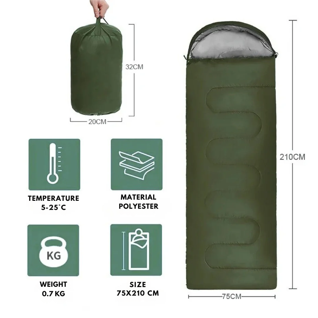 Outdoor Sleeping Bag - 5 to 25°C