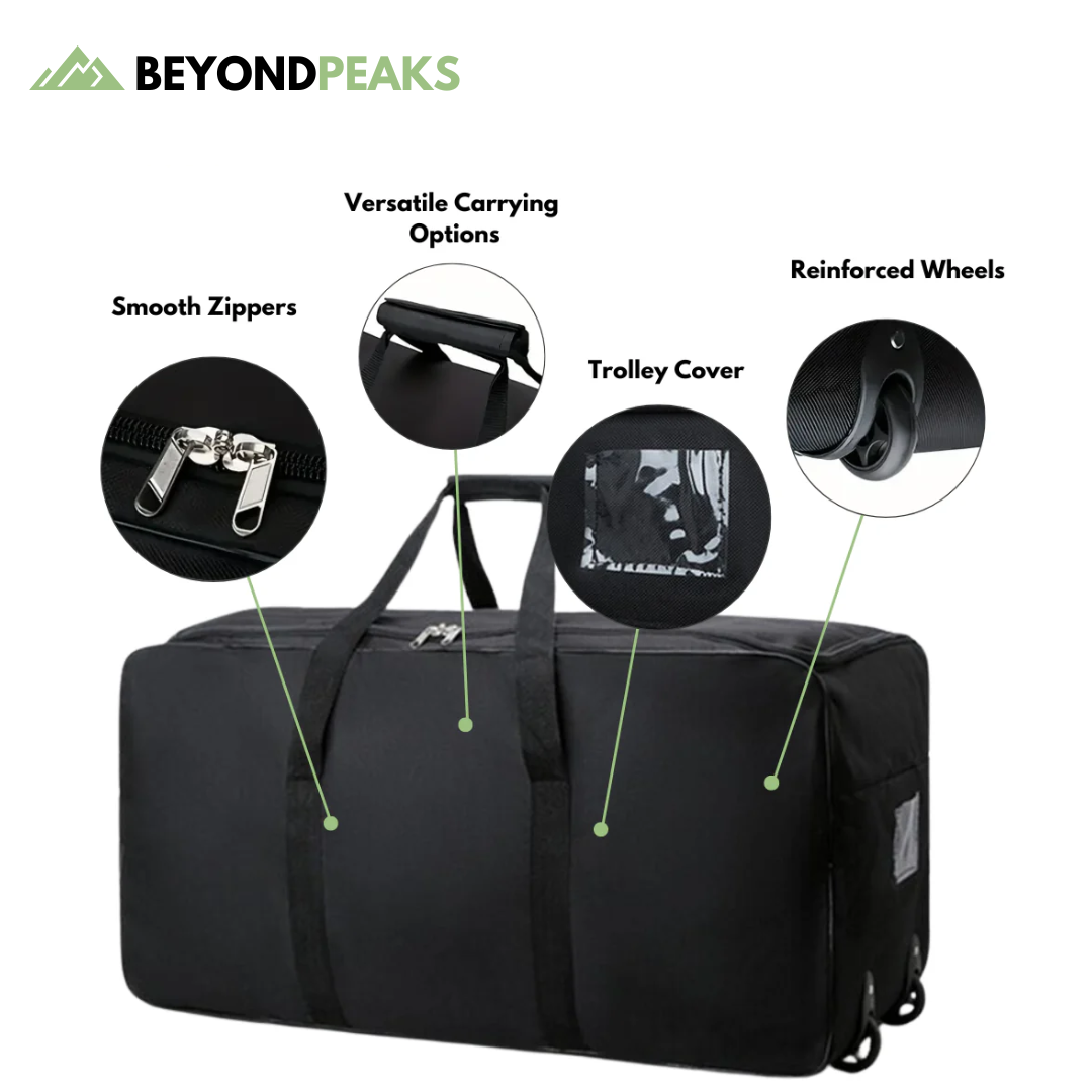 Travel Bag with Wheels - Large Capacity