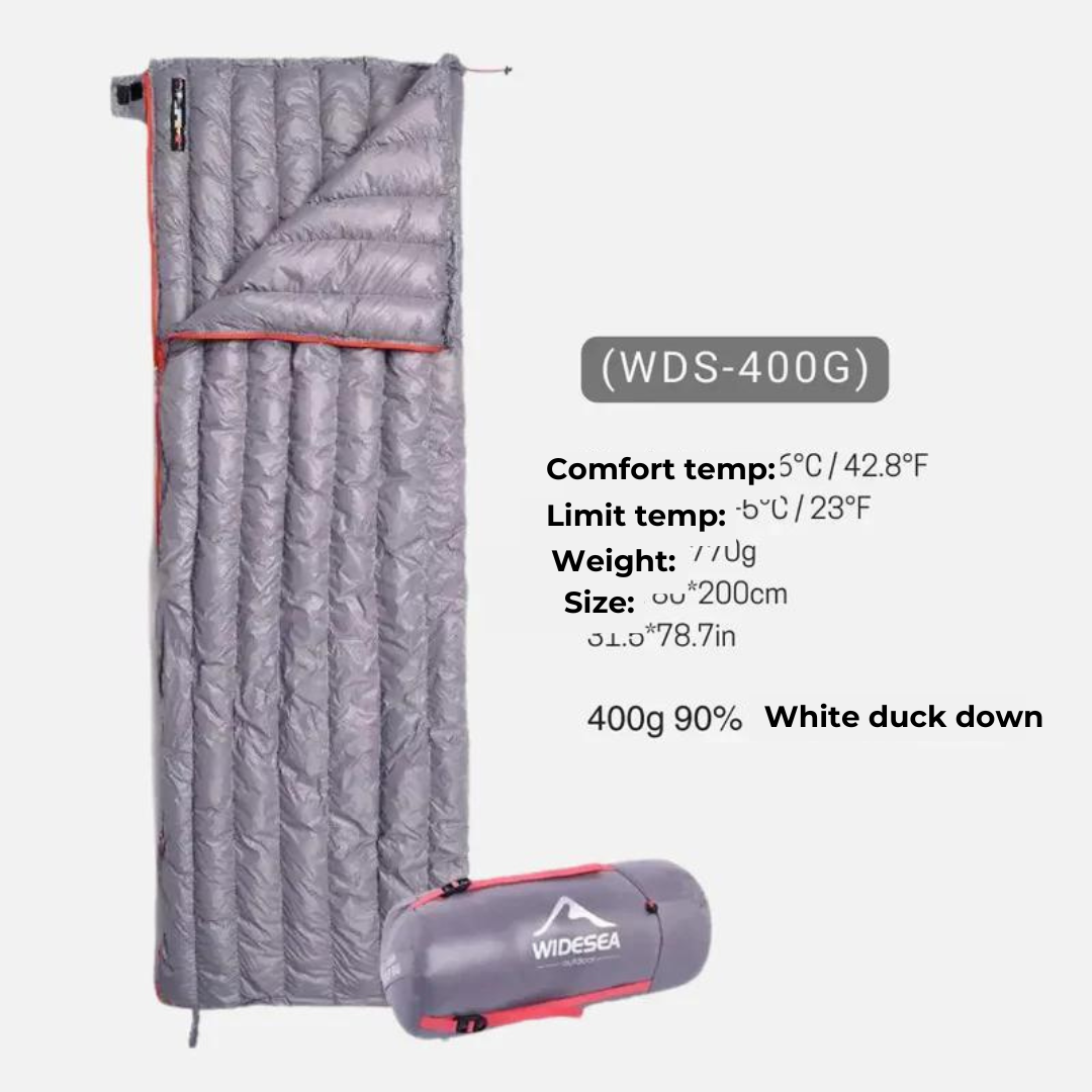 Ultralight Envelope Sleeping Bag - Waterproof and Warm - Camping