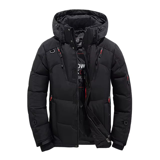 Winter Down Jacket - Thermally Lined - Water Repellent & Windproof