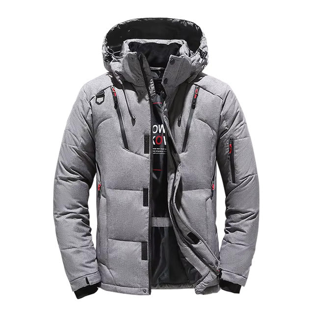 Winter Down Jacket - Thermally Lined - Water Repellent & Windproof