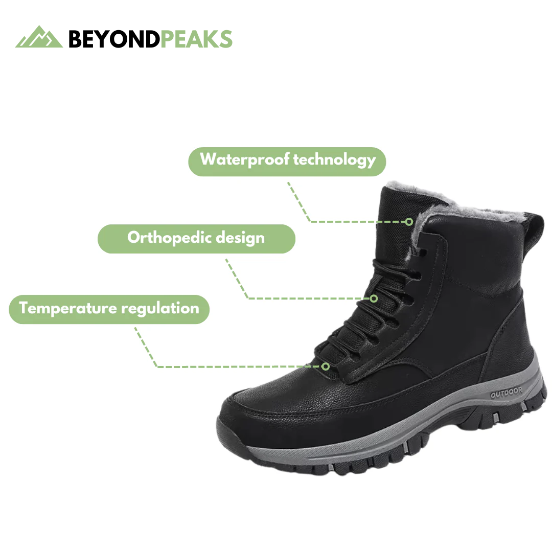 Winter Snowboots - Waterproof Lined Hiking Boots - Women & Men